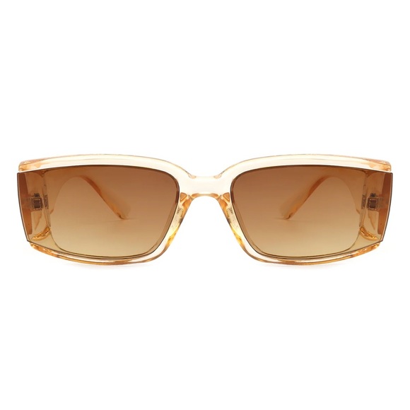 Women’s Rectangle Retro Thick Frame Cat Eye Sunglasses - Picture 1 of 6